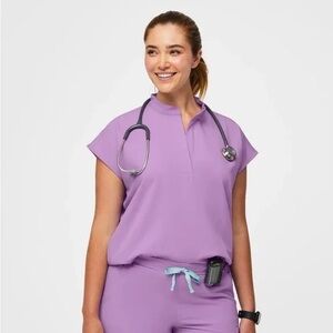 Figs Lilac Dawn Set - Rafaela Top (M) + Zamora High Waisted 2.0 Joggers (L)